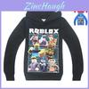 Vibrant Children's Roblox Print Hoodie Sweater With Long Sleeves And Comfortable Fit