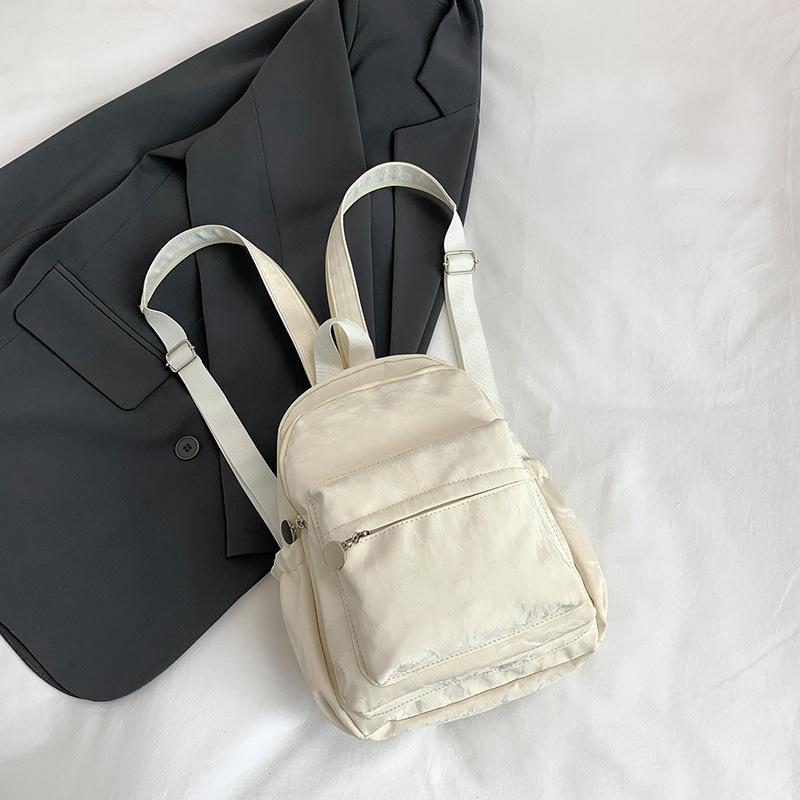 

Tooxika Новый однотонный парный простой маленький рюкзак для путешествий и отдыха белый