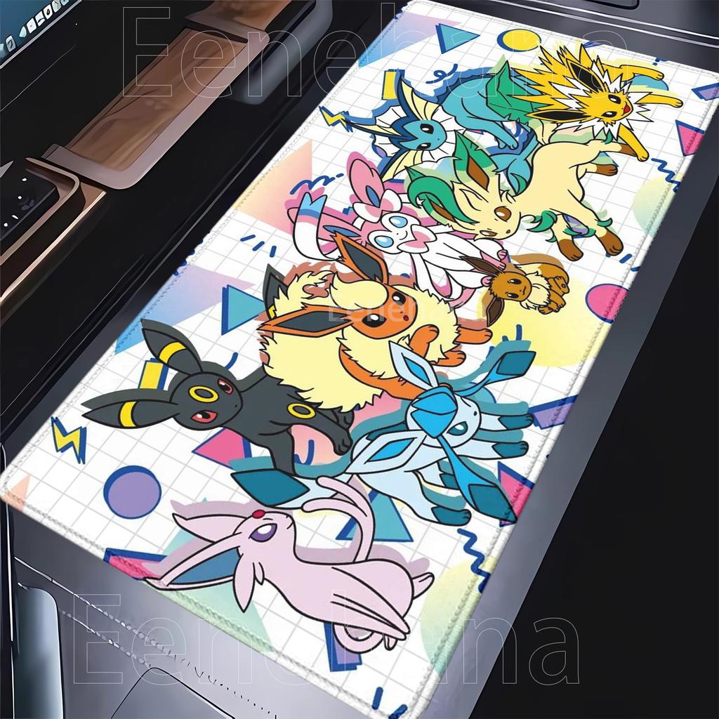 PTCG gengar Gaming Playmat Anime Keyboard Pokemon Eevee Mousepad Gamer Mouse Pad Laptop HD Printing PC Cabinet Rug XXL Desk Mat