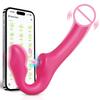 Wireless 3 In 1 Dildo Vibrator for Women Double-Ended Lesbian G-Spot Dildos Couples Female Masturbator Adults Sex Toy 18+