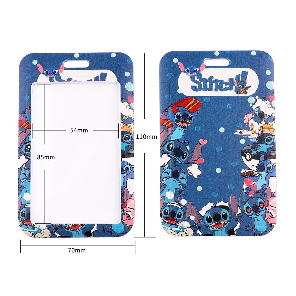 Cute Planet Plushie ID Card Holder with Slide Case & Lanyard for Phone and Access Cards