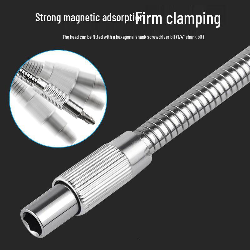 Charging Drill Electric Screwdriver with 30cm Flexible Shaft Extension Rod