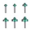 Standard 8mm Shank Hard Wood Router Bit With Two R Corners Design For Detailed Engraving And Clean Grooves