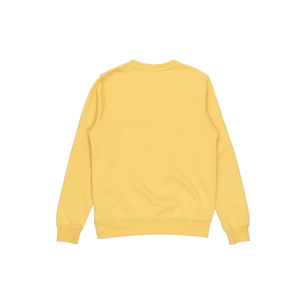 Nike FW21 Solid Color Fleece Lined Thermal Pullover Sweatshirt Men's Yellow 916609-761
