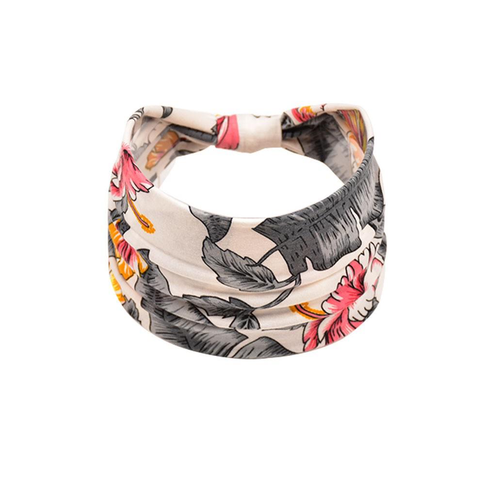 Women's Paisley Sport Yoga Headband - Sweat-Absorbing, Elastic Cotton, Bohemian Style