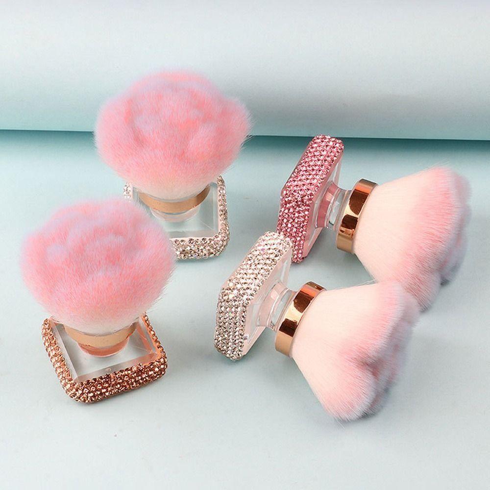 With Rhinestones Base Nail Art Dust Cleaner Brush Nail Cleaning Brush  Cosmetic Tool