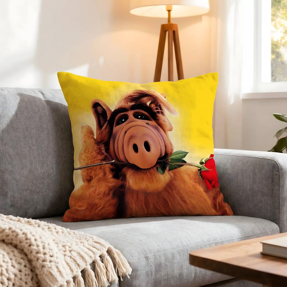 Cartoon ALF Cushion Cover Pcs Decorative Covers Soft Cushion Case for Sofa Couch Decor x x Pillowcases