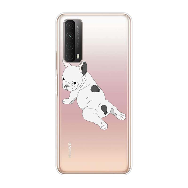 Cute Brindle Frenchie Puppy For Huawei Y9S Y6S Y8S Y9A Y7A Y8P Y7P Y5P Y6P Y7 Y6 Y5 Pro Prime 2020 2019 Soft Phone Case