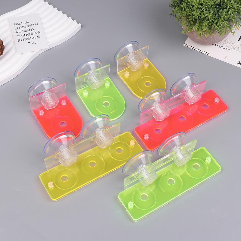 1Pc Fish Tank Coral Rack Fluorescent Coral Frag Clip With Suction Cup Marine Acrylic Coral Frag Holder Aquarium Accessories