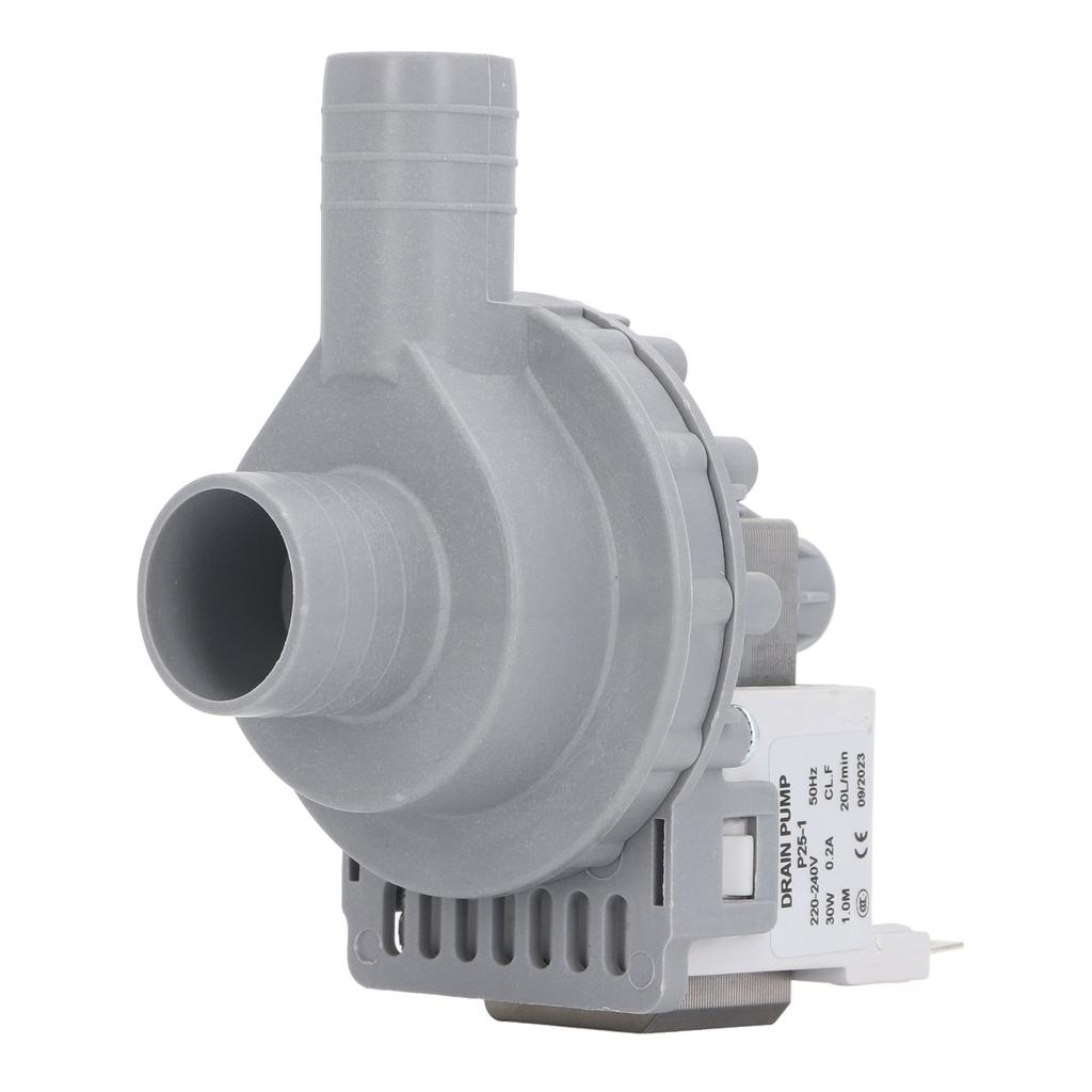 Washer Drain Pump Motor 30W 0.2A 20LPM Copper Coil Powerful High Efficiency Washing Machine Pump