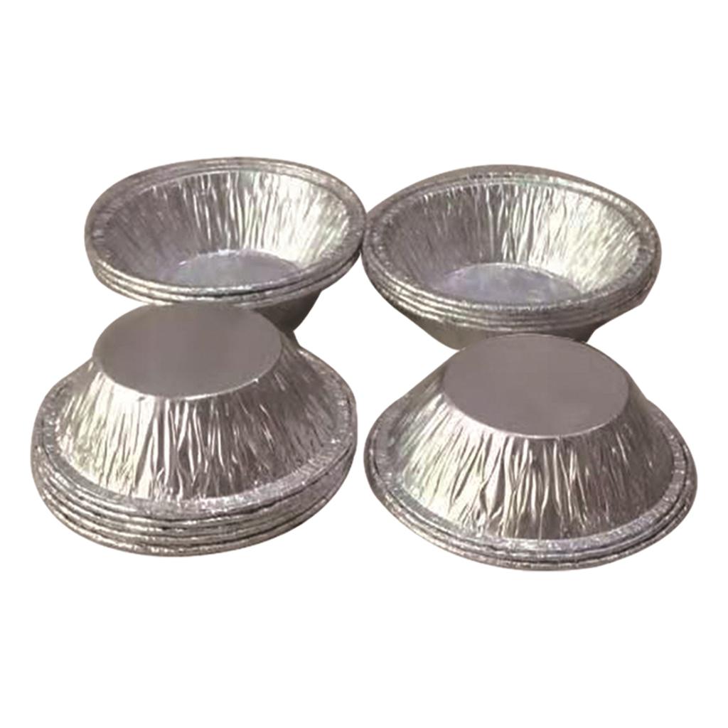 250piece Round Egg Tart Molds Pan Made of Reliable Aluminum Foil Not Easy to Deform Disposable Aluminum Foil Tart Pan