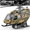 1/64 Scale Military Helicopter Alloy Toy Model with Retroactive Motion, Sound & Light Effects - Ideal for Kids' Play & Collectio