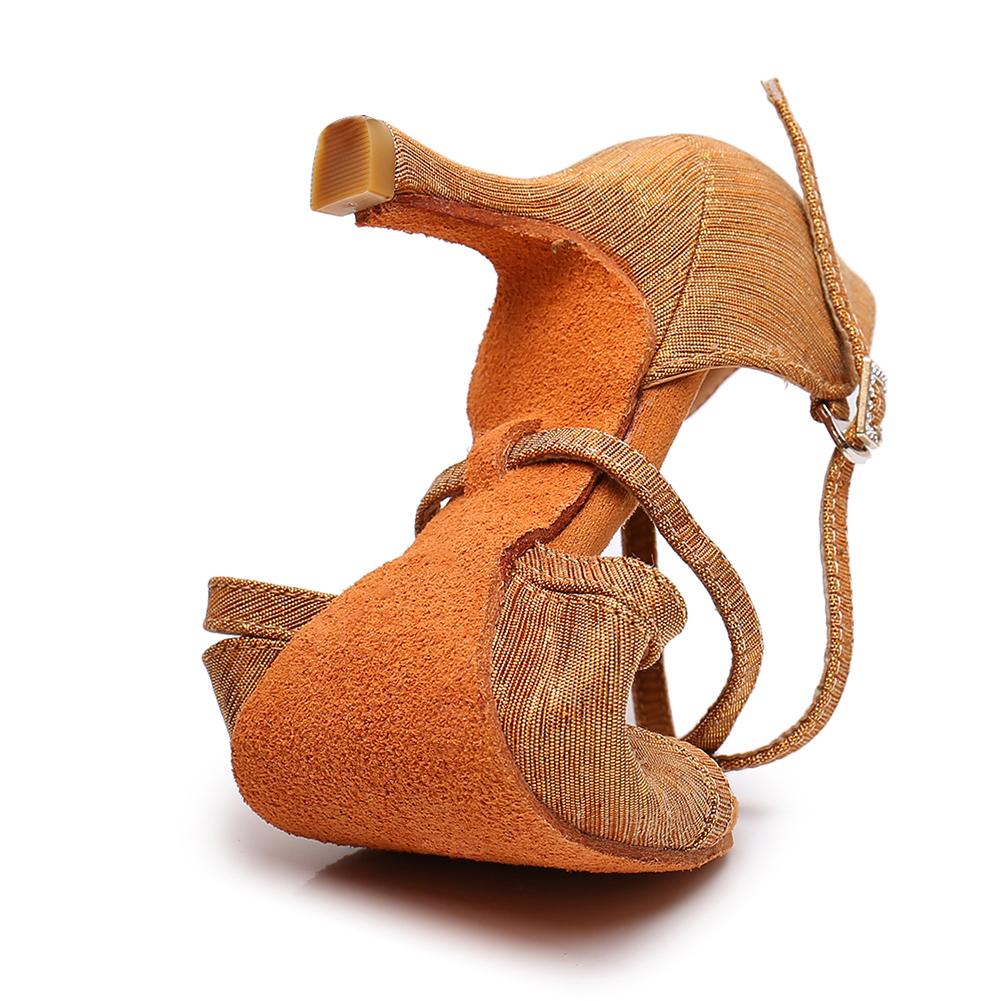 Damen Latin Tango Soft Bottom Ballroom Dance Schuhe mit Absatz 7CM