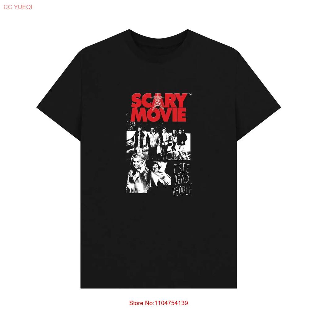 PREMIUM OFFICIAL Scary Movie I See Dead People Black T Shirt vintage Washed Stretched Slightly Stylish Soft Breathable