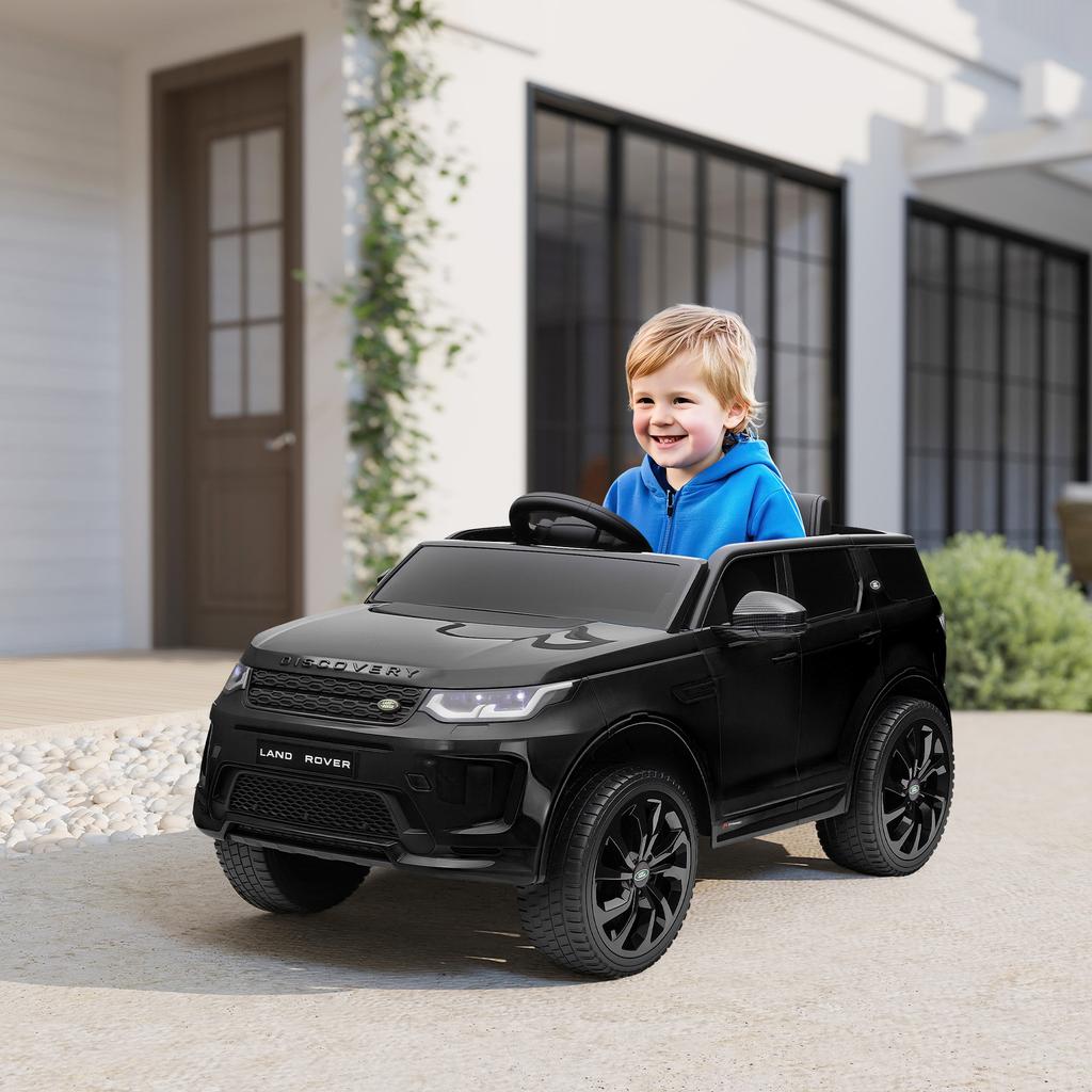 Auto Elettrica per Bambini, Veicolo per Bambini da 12V con Telecomando, Luci LED, Musica e Clacson, 3-6 Anni, Nero