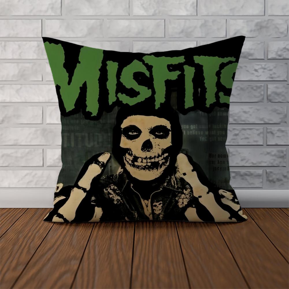 Band The MMisfits Pillow Case For Car Sofa Decorative Home Doublesided Print Plush Square Throw Pillow Cushion Cover