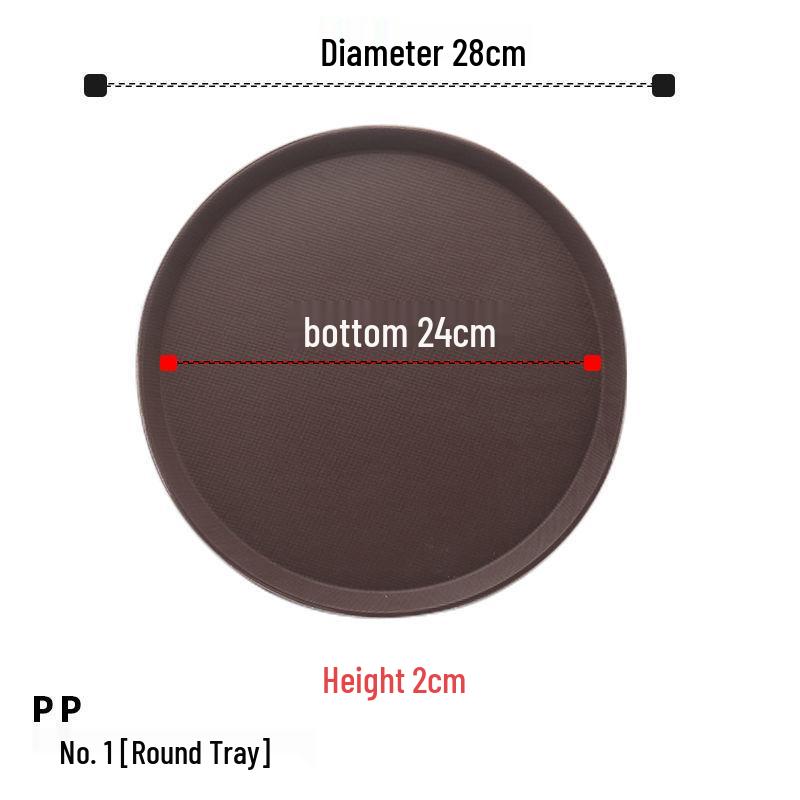 Extra Large Non-Slip Rectangular Serving Tray for Restaurants & Hotels