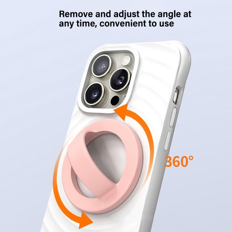 Magnetic Phone Rings Holder,Magnet Finger Rings Grip Stand Holder,360 Ratatable Silicone Nonslip Phone Grip