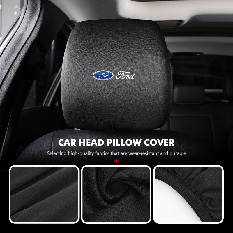 Car Seat Headrest Cloth Protector Cover Cushion Accessories For Ford Fiesta Ranger Mondeo Escape Ecosport Fusion Explorer