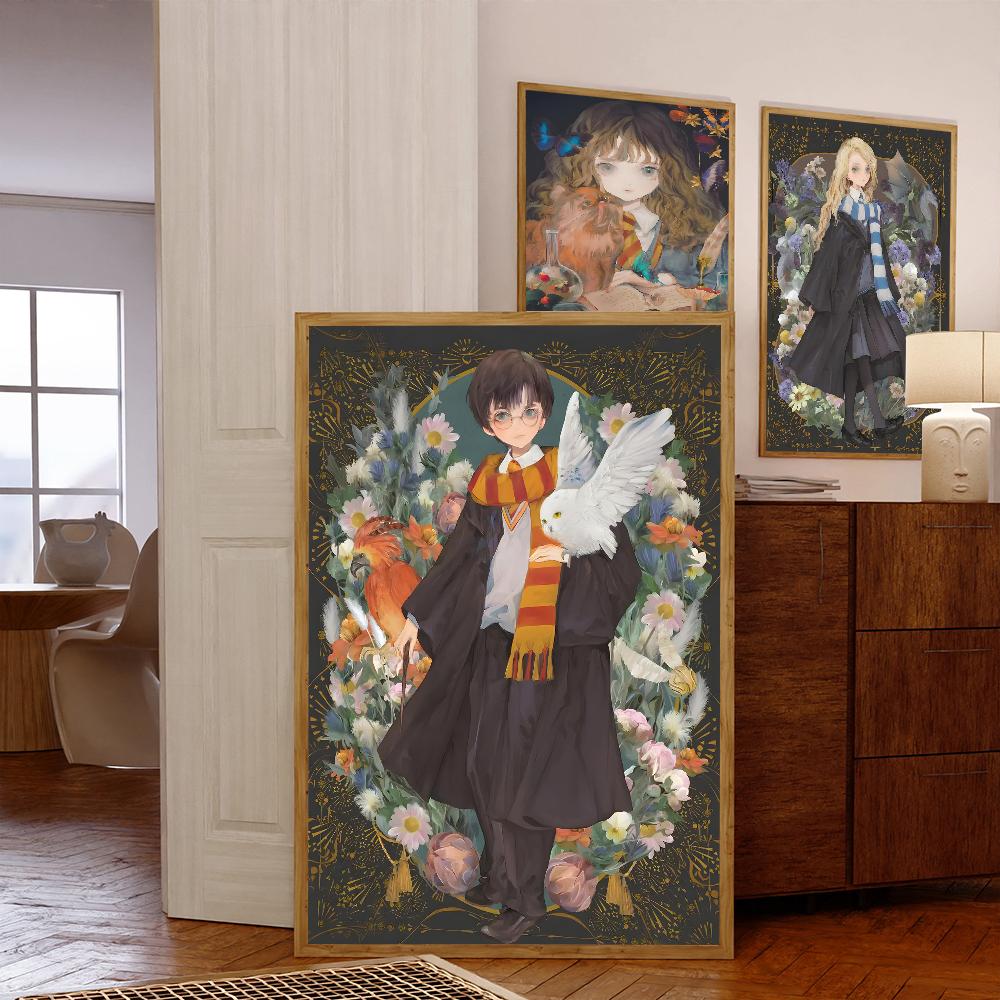 Wizarding World Yume Fantasy Anime Whitepaper Poster HD Qualität Poster Wandkunst Gemälde Arbeitszimmer Wanddekoration