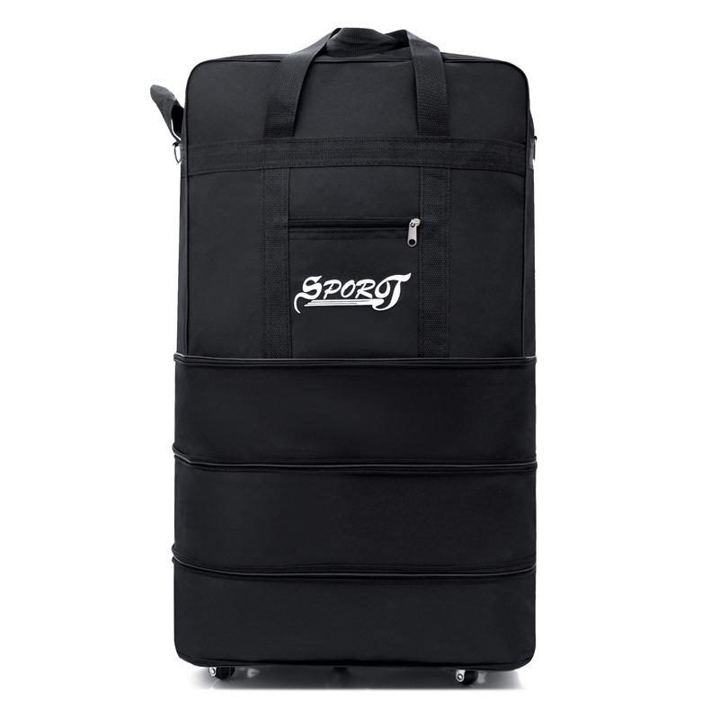 Studenten-Doppelrucksack und Rollkoffer mit japanischem Reise-Organizer