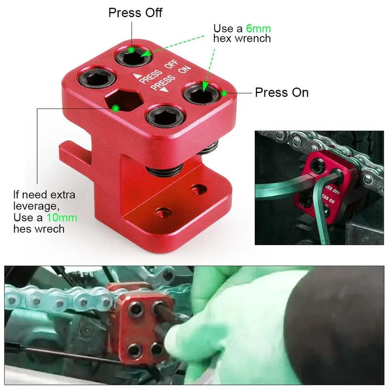 Professional Master Link Chain Press Tool 520 525 530 Sideplate Motorcycle ATV DIRT BIKE