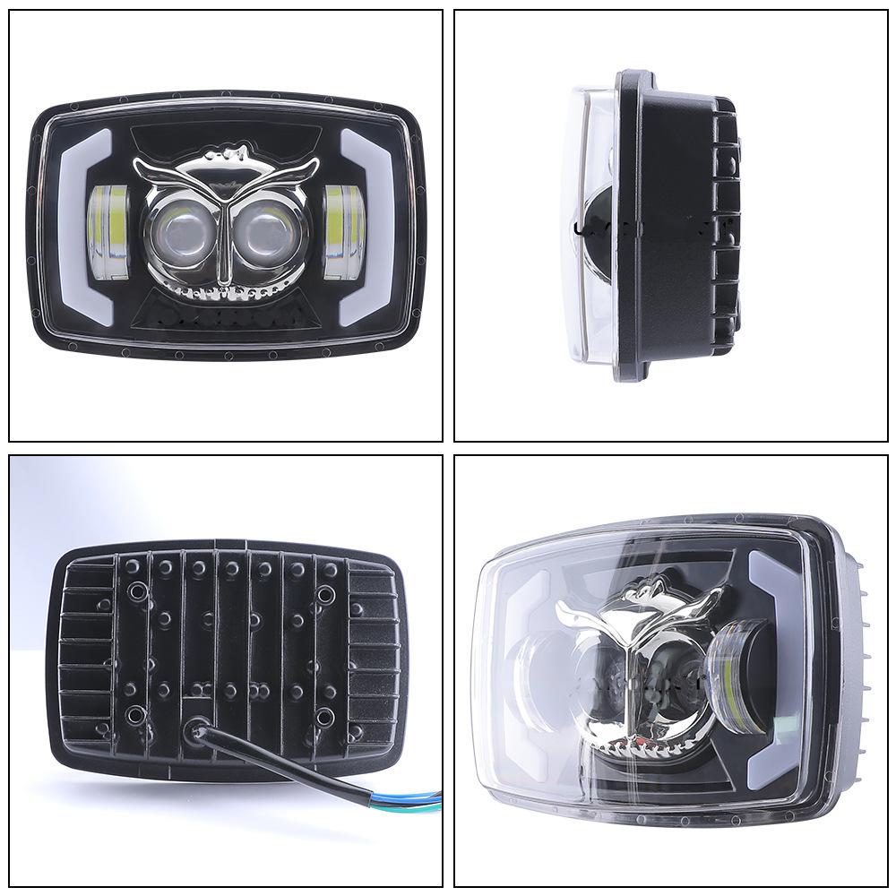 Led Work Light Truck 6-inch Motorcycle LED Headlight 6x4 High-brightness High/low Beam 2-bead Modification Strobe Light