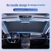 Silver-Coated Anti-Glare Car Sunshade Umbrella for Front and Side Windows