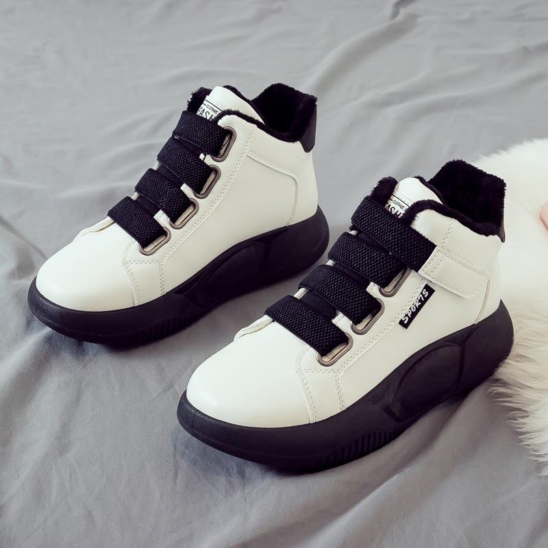 Fashionable Cotton Shoes for Women, Plush Snow Boots, Versatile Winter New Cotton Boots