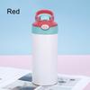 Outdoor Simple Solid Color Stainless Steel Vacuum Thermos Cup with Straw with Handle Children's Water Cup Portable Sports Cup