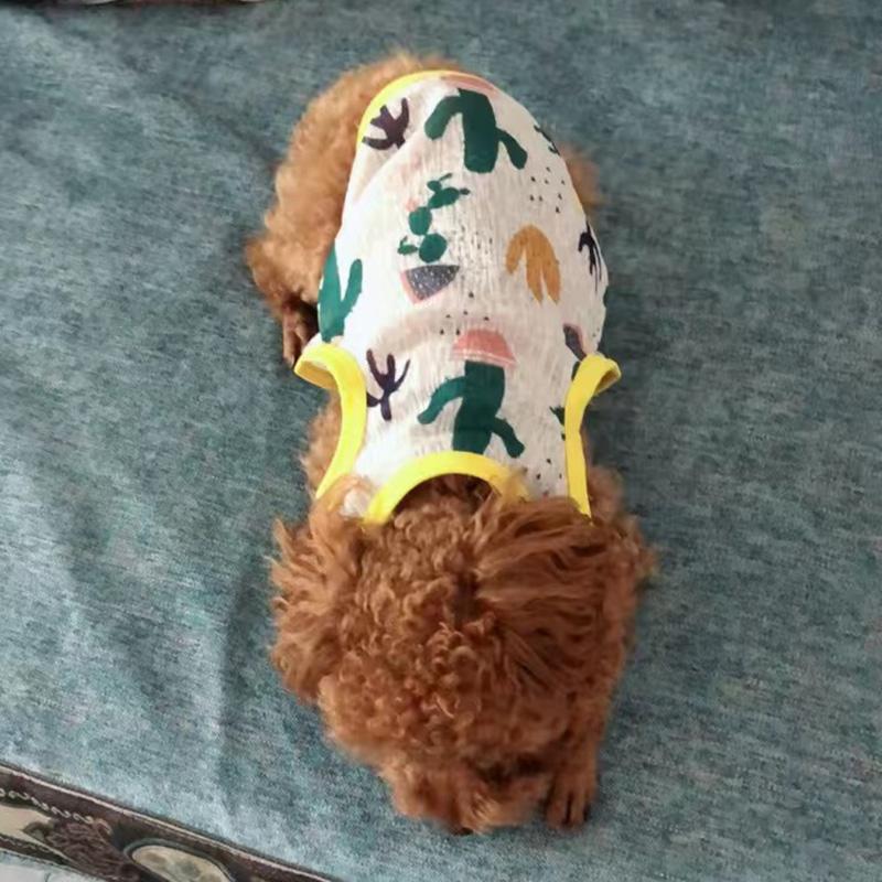 Summer Cat Dog Vest for Small Dogs Cats Mesh Pet Clothes Clothing Puppy Tshirt Yorkshire Shih Tzu Shirts Roupa Para Cachorro