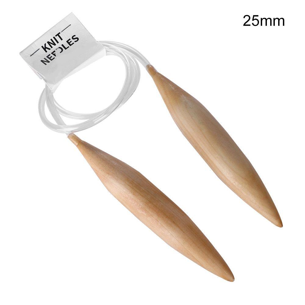 Mode Bambuswolle Rundstrickwerkzeug Stricknadeln Häkelnadeln Geflochtene Ringnadel