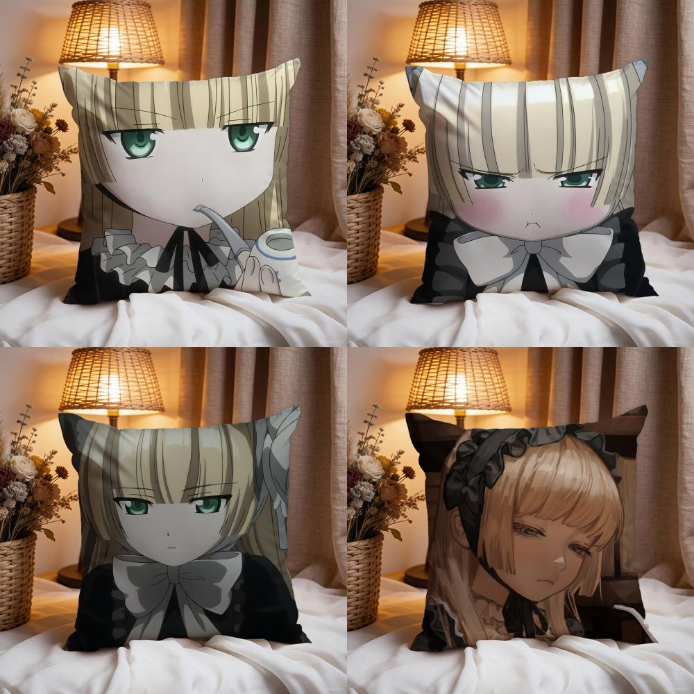 g-GOSICKs Hot Anime Cushion Cover Premium Comfort Reversible Pillow Cove -Two In One Design for Any Room & Car Interior