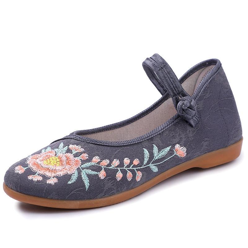 Women's Spring Flat Heel Design Casual Cloth Shoes