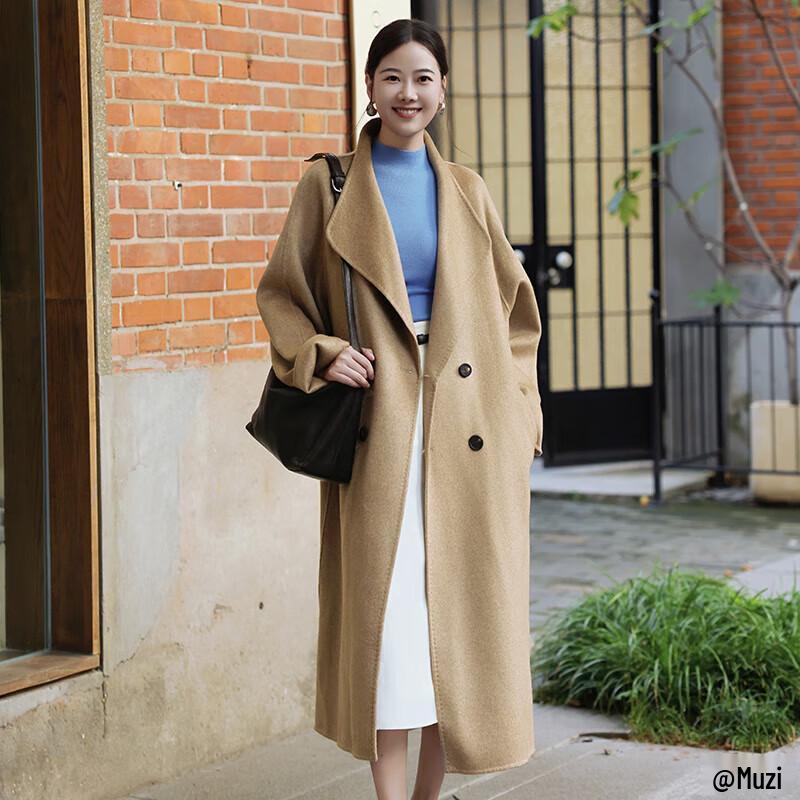 GOELIA Unisex Winter Cashmere Lapel Coat