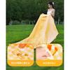 Picnic for Compact Easy To for Field Sports Cherry Blossom Checkered Genuine Product Yellow Checkered Mat, Waterproof, Large, 150x200cm/200x200cm, 3-9