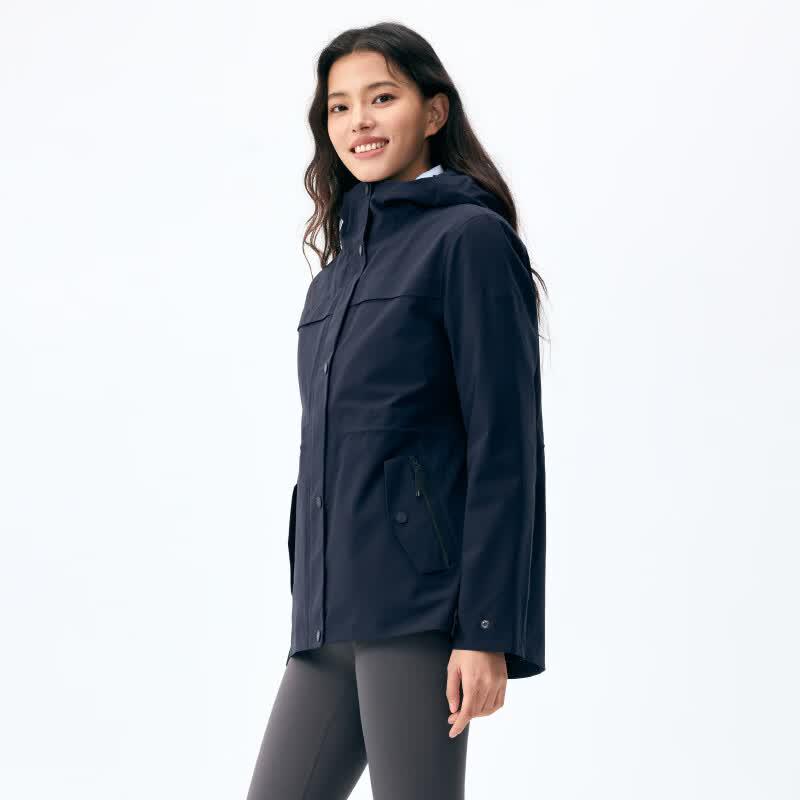 Lanbu Women's 3-in-1 Winter Outdoor Jacket with Duck Down Liner