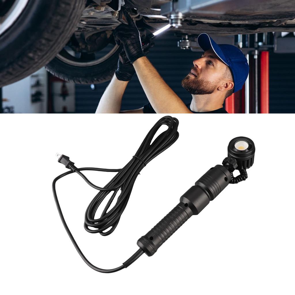 Plug in LED Work Light with 33FT Cable Magnetic Back 360 Degree Rotating Head Portable Lamp for Indoor Outdoor Use 60W