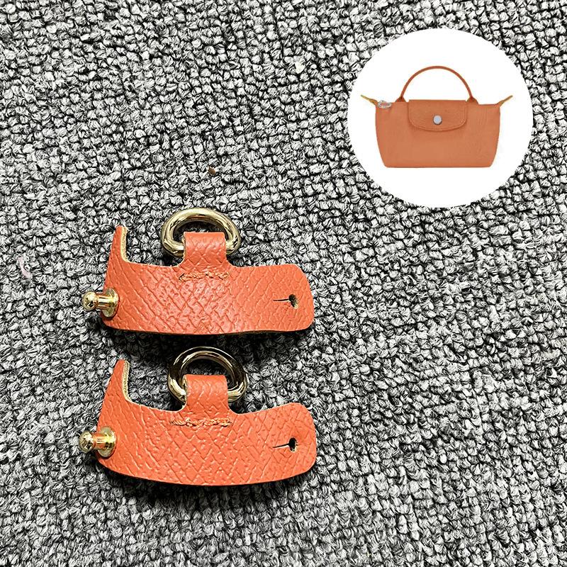 First Layer Cowhide Longxiang Mini Non-destructive Modification Dumpling Shoulder Strap Crossbody Bag Accessories Punching DIY