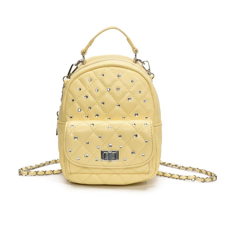 Xiaoxiangfeng Shoulder Bag, Women's New Trendy and Fashionable Diamond Grid Chain Bag, Versatile Travel Backpack