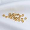 14k Gold-Plated Color-Preserving Twisted Spacer Beads - 5mm Washers for DIY Jewelry Making