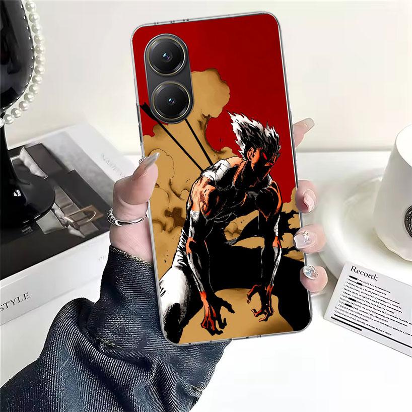 One P-Punch-Man Garou Soft Phone Case For Xiaomi Redmi 15C 15 13C 13 Poco X5 X6 X7 F7 Ultra M7 12C 12 10 10C 9C 9A 9T 9 Fundas P