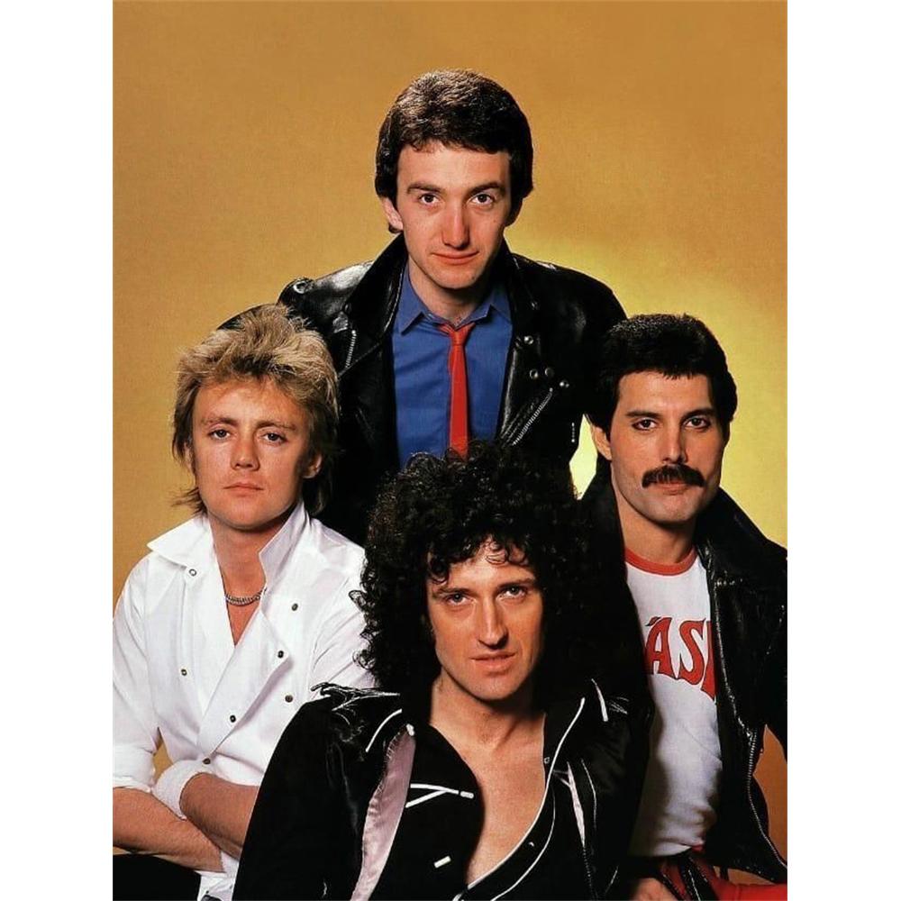 Freddie Mercury Klasické 5D DIY Diamantové Malování Umění Kapela Queen Zpěvák Portrét Výšivka Křížkový Steh Plné Kamínky Domácí Dekorace