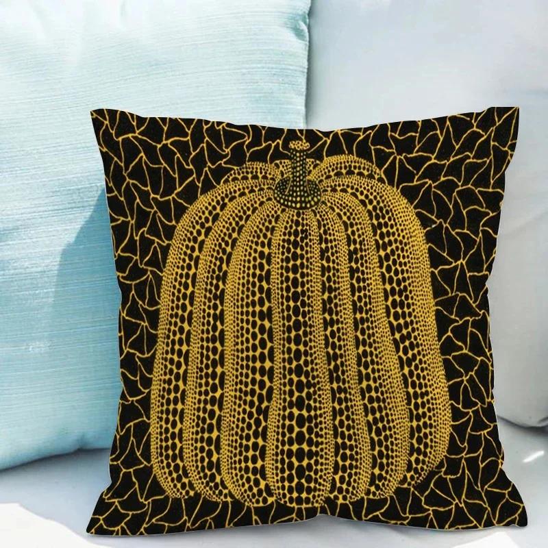 Yayoi Kusama Pumpkin Pillowcase for Living Room Double-sided Printing Cushion Cover 40x40cm Throw Pillow Covers Decorative Sofa
