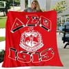 1pc Blanket Delta Sigma Theta logo Print Design, Lightweight Blanket for Sofa, Bed- Soft &Warm, Gift for All Seasons like Christmas, Halloween
