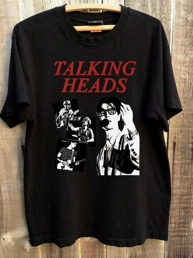 

Talking Heads Stop Meaningful Vintage Style Album 90s Charcoal TShirt Unisexs Summer New Unisexs Womens Cotton Top M