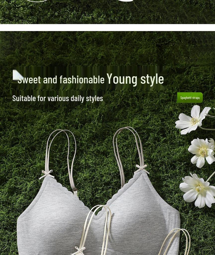 Seamless Push-Up Wireless Bra for Women with Side Support and Fixed Cups