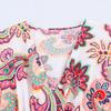 2025 Summer Women's European & American Style Fashion Print Slit Slimming Dress