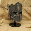 Fantasy Gothic Knight Helmet with Display Stand Handmade Medieval Dark Armor Replica Cosplay, LARP Collectible