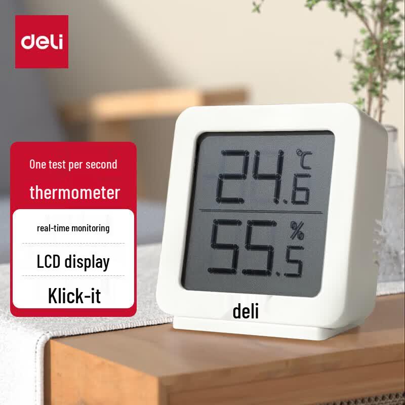 Deli Digital Home Temperature & Humidity Monitor